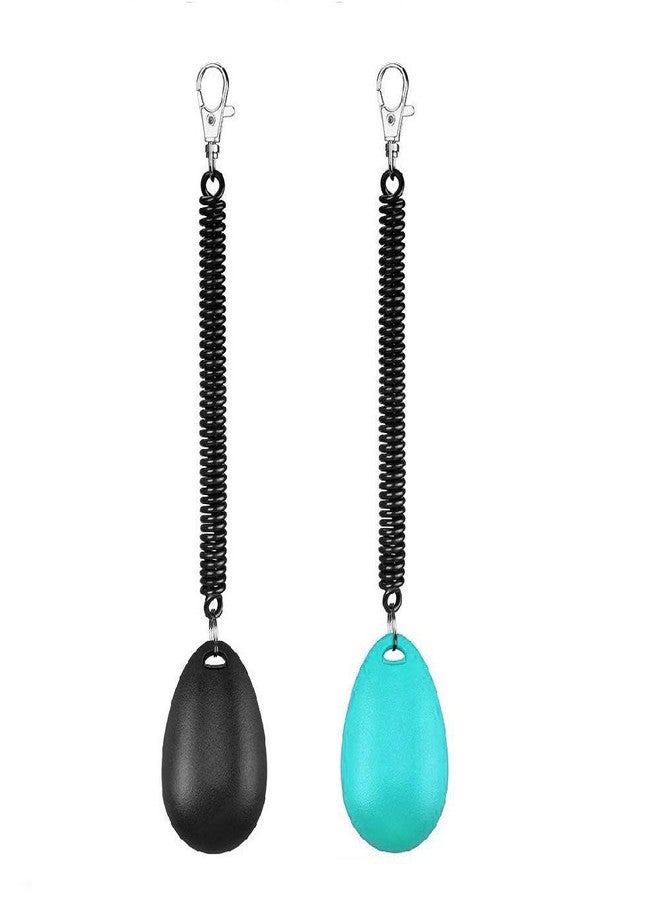 VOBRAMY Dog Training Clicker with Wrist Strap Durable Lightweight Easy to Use-2 Pack(Black+New Blue) - Image 3